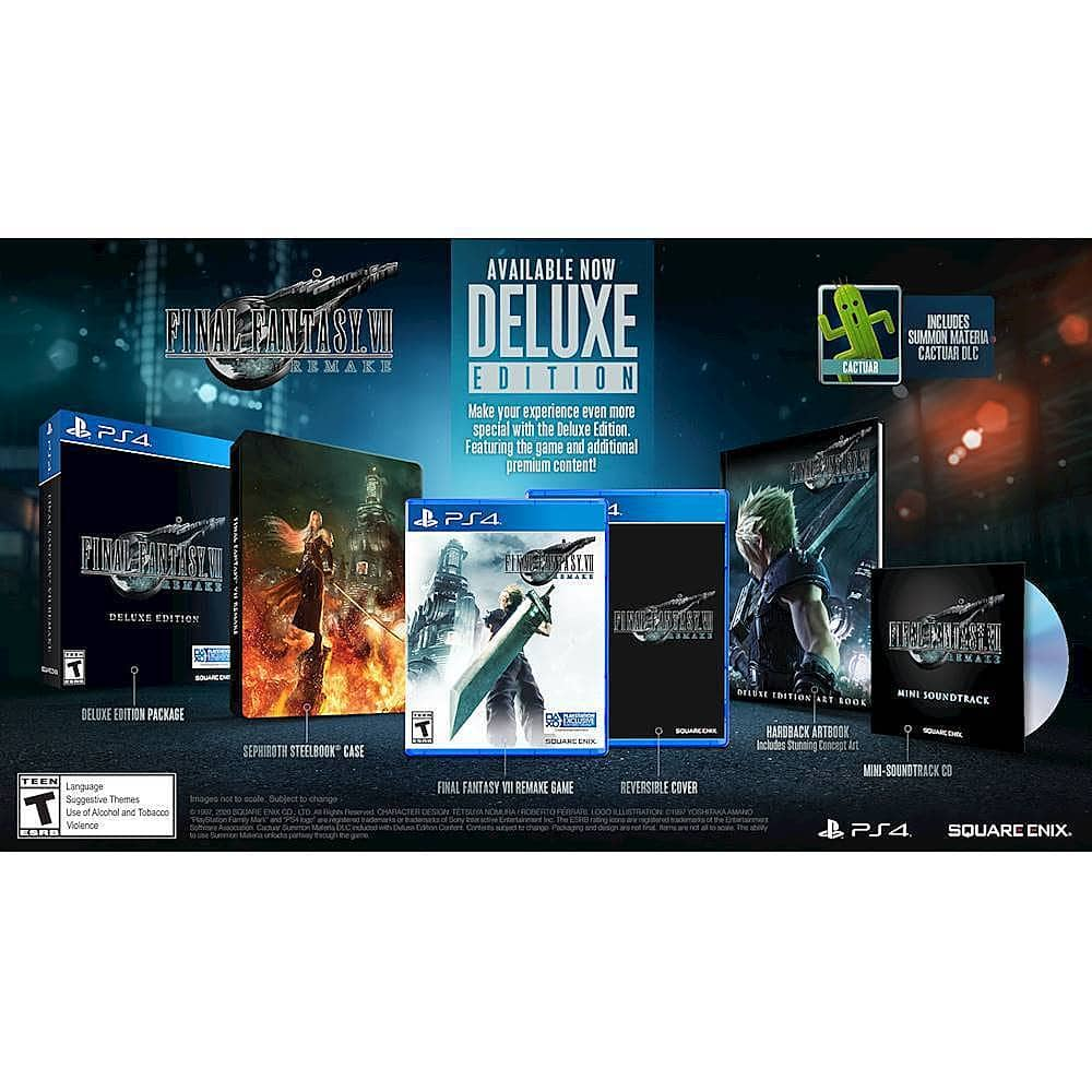 Best Buy: Final Fantasy VII Remake Deluxe Edition PlayStation 4