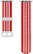 Alt View Zoom 11. Modal™ - Woven Nylon Watch Band for Apple Watch 38mm and 40mm - Red and White Stripes.