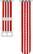 Alt View 11. Modal™ - Woven Nylon Watch Band for Apple Watch 38mm and 40mm - Red and White Stripes.