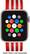 Alt View 12. Modal™ - Woven Nylon Watch Band for Apple Watch 38mm and 40mm - Red and White Stripes.