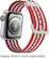 Alt View 13. Modal™ - Woven Nylon Watch Band for Apple Watch 38mm and 40mm - Red and White Stripes.