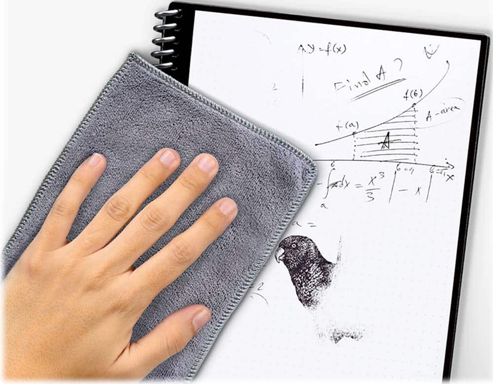 Alt View 15. Rocketbook - Core Smart Reusable Notebook Dot-Grid 6" x 8.8" - Infinity Black.