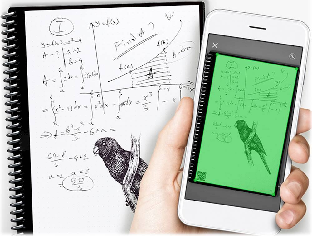 Alt View 16. Rocketbook - Core Smart Reusable Notebook Dot-Grid 6" x 8.8" - Infinity Black.