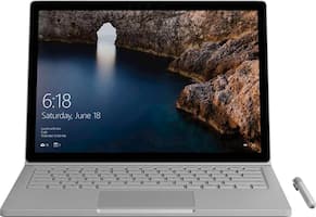 Microsoft - Surface Book 2-in-1 13.5" Factory Recertified Touch-Screen Laptop - Intel Core i7 - 8GB Memory - 256GB Solid State Drive - Silver - Front_Zoom
