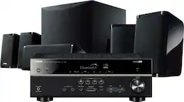 Yamaha - 5.1-Channel 4K Home Theater Speaker System with Powered Subwoofer and Bluetooth Streaming - Black