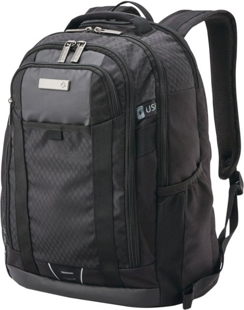 Samsonite Carrier Fullpack Backpack for 15.6" Laptop Black 1266541041 Best Buy
