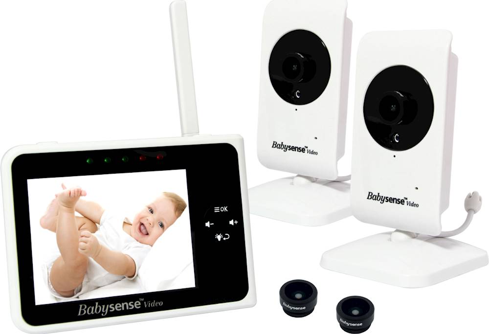 Best Buy: BabySense Video Baby Monitor with (2) 2.4GHz Cameras and
