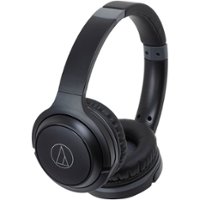 Audio-Technica - ATH S200BT Wireless Over-the-Ear Headphones - Black - Front_Zoom