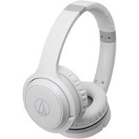 Audio-Technica - ATH S200BT Wireless Over-the-Ear Headphones - White - Front_Zoom