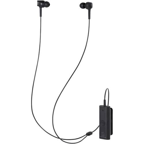 Audio-Technica - QuietPoint ATH-ANC100BT Wireless Noise Cancelling In-Ear Headphones - Black