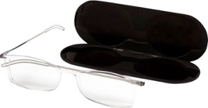 ThinOptics - Brooklyn 2.5 Strength Glasses with Milano Case - Clear - Angle_Zoom