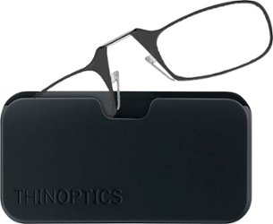 ThinOptics - Headline 2.5 Strength Glasses with Universal Pod - Black - Front_Zoom