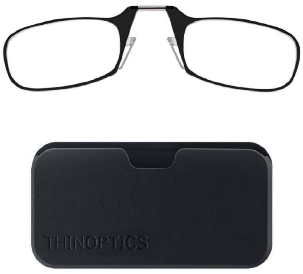 Alt View 11. ThinOptics - Headline 2.5 Strength Glasses with Universal Pod - Black.