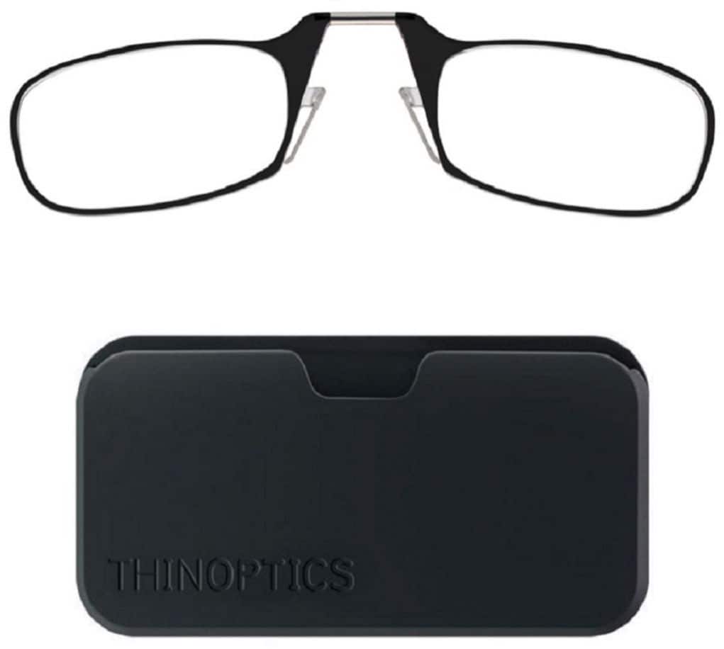 Alt View 11. ThinOptics - Headline 2.0 Strength Glasses with Universal Pod - Black.