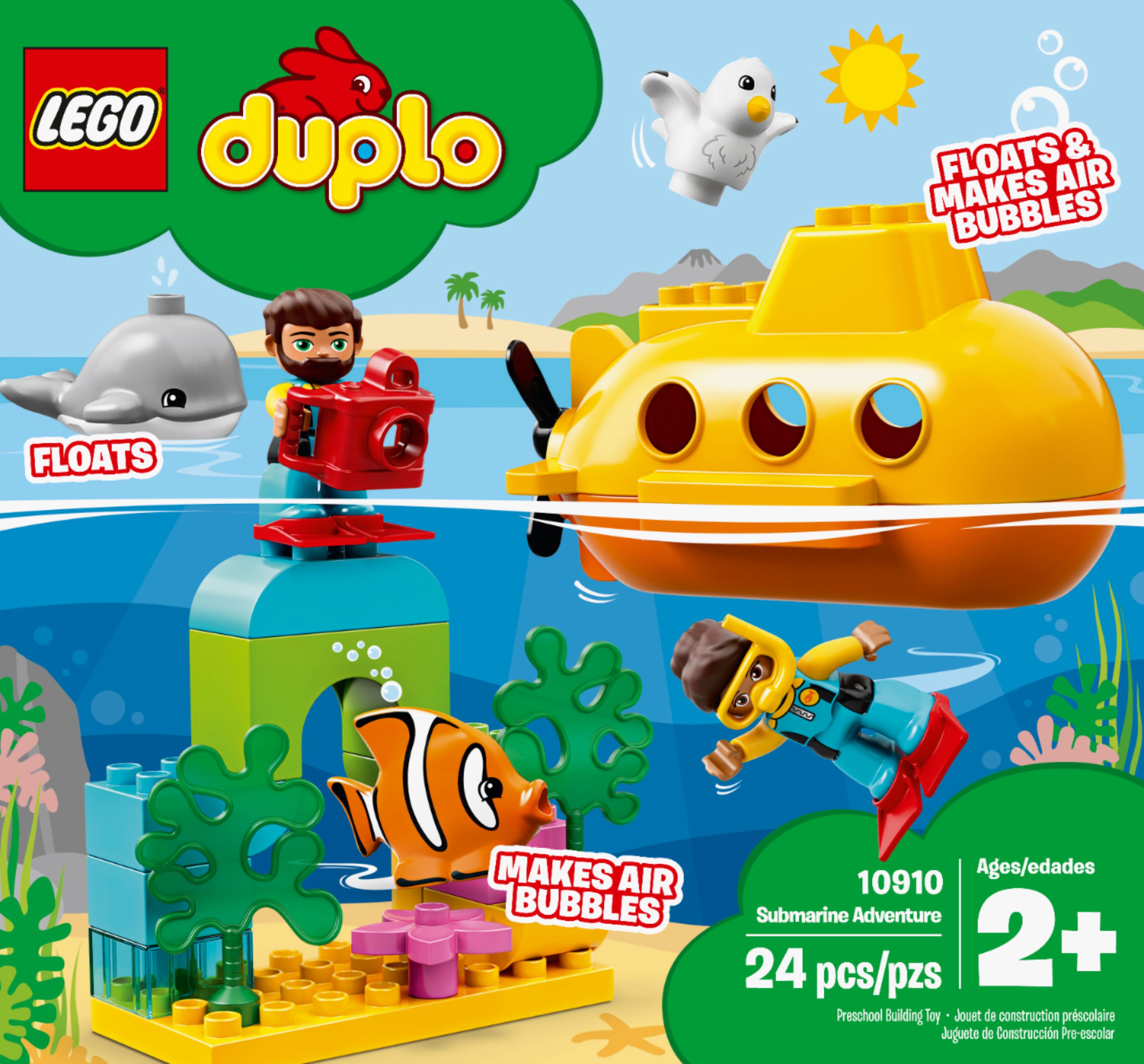Avl fodbold Stikke ud Best Buy: LEGO DUPLO Submarine Adventure 10910 6296102