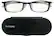 Alt View 11. ThinOptics - Brooklyn 2.5 Strength Glasses with Milano Case - Black.