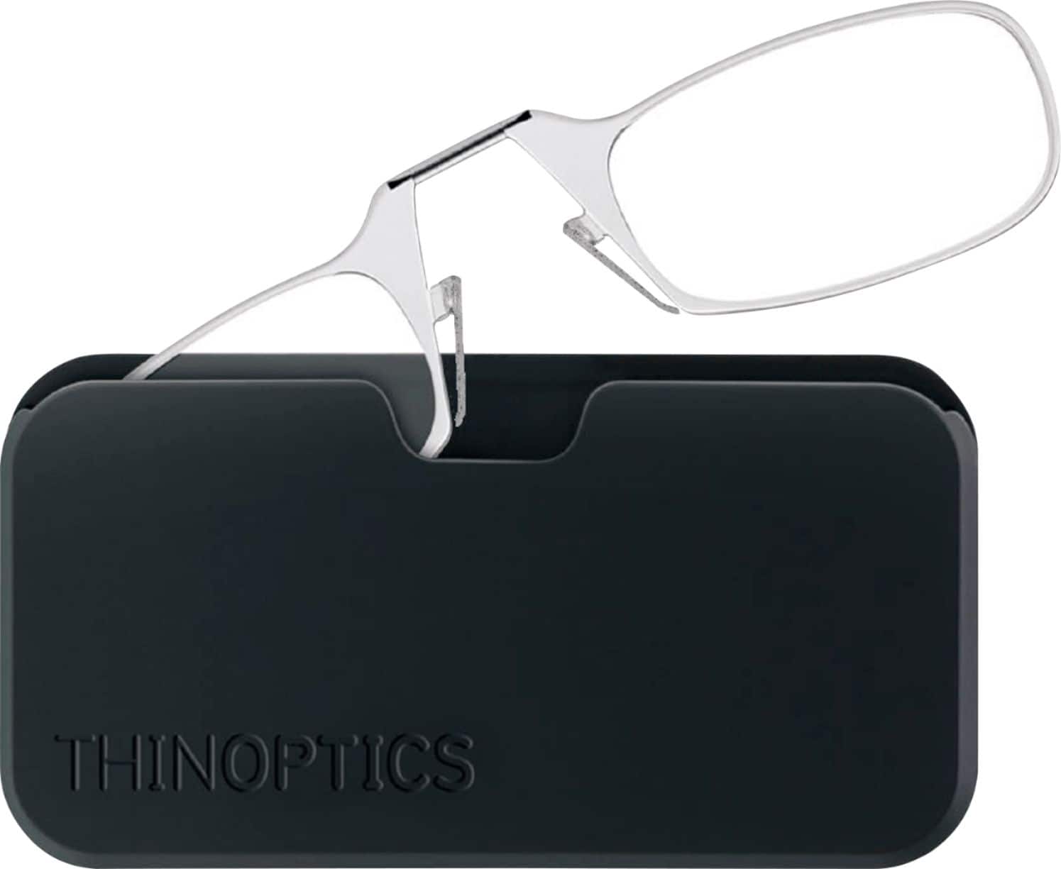 Front. ThinOptics - Headline 1.5 Strength Glasses with Universal Pod - Clear.