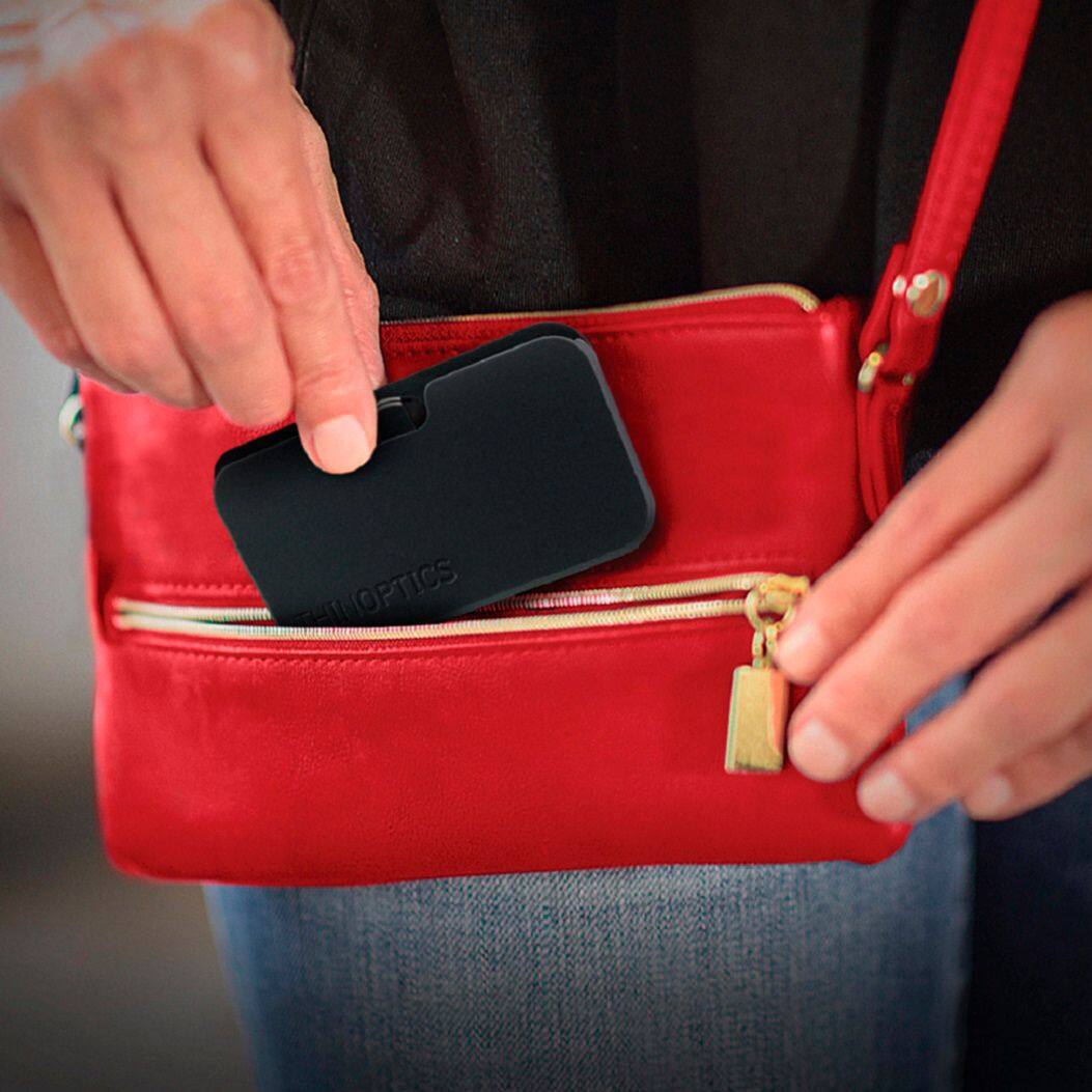 Alt View 12. ThinOptics - Headline 1.5 Strength Glasses with Universal Pod - Clear.