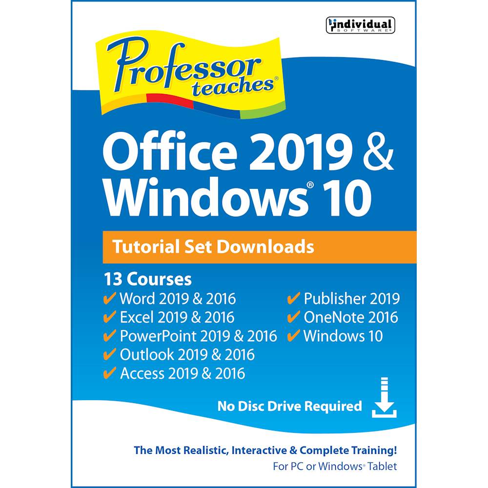 Individual Software Professor Teaches Office 2019 and Windows 10 Windows  [Digital] PDB-O19W - Best Buy