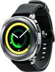 Left. Samsung - Geek Squad Certified Refurbished Gear Sport Smartwatch 43mm - Black.