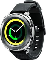 Samsung - Geek Squad Certified Refurbished Gear Sport Smartwatch 43mm - Black - Left_Zoom