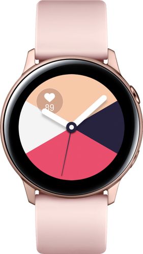 Samsung - Geek Squad Certified Refurbished Galaxy Watch Active Smartwatch 40mm Aluminium - Rose Gold was $199.99 now $107.99 (46.0% off)