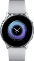 Samsung - Geek Squad Certified Refurbished Galaxy Watch Active Smartwatch 40mm Aluminium - Silver - Front_Zoom