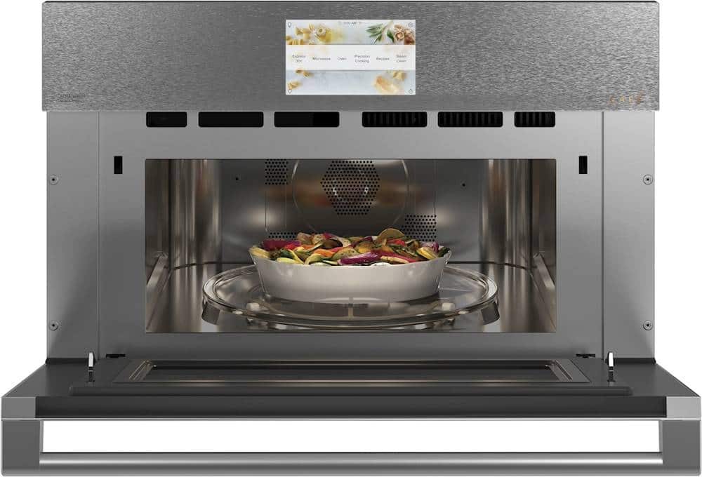 Alt View 12. Café - 30" Built-In Five in One Electric Oven with 120v Advantium Technology - Platinum Glass.