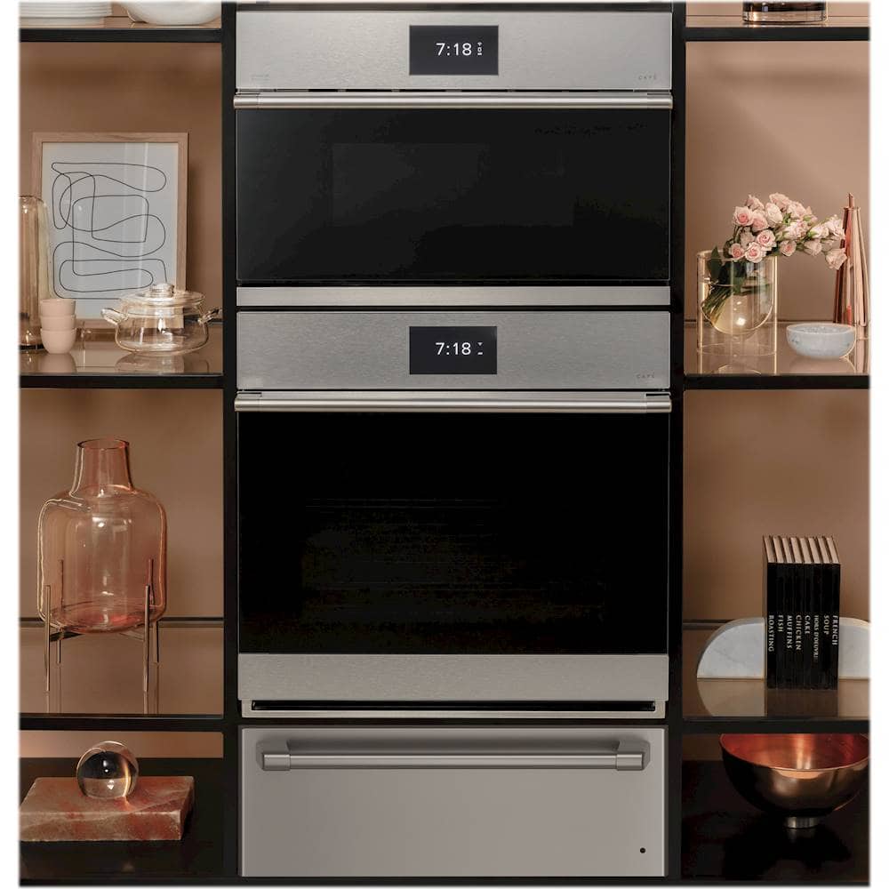 Alt View 16. Café - 30" Built-In Five in One Electric Oven with 120v Advantium Technology - Platinum Glass.