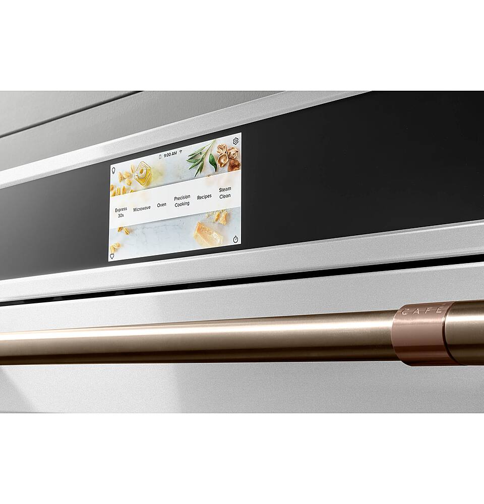 Alt View Zoom 25. Café - 30" Built-In Single Electric Convection Wall Oven with 120V Advantium Technology, Customizable - Matte White.