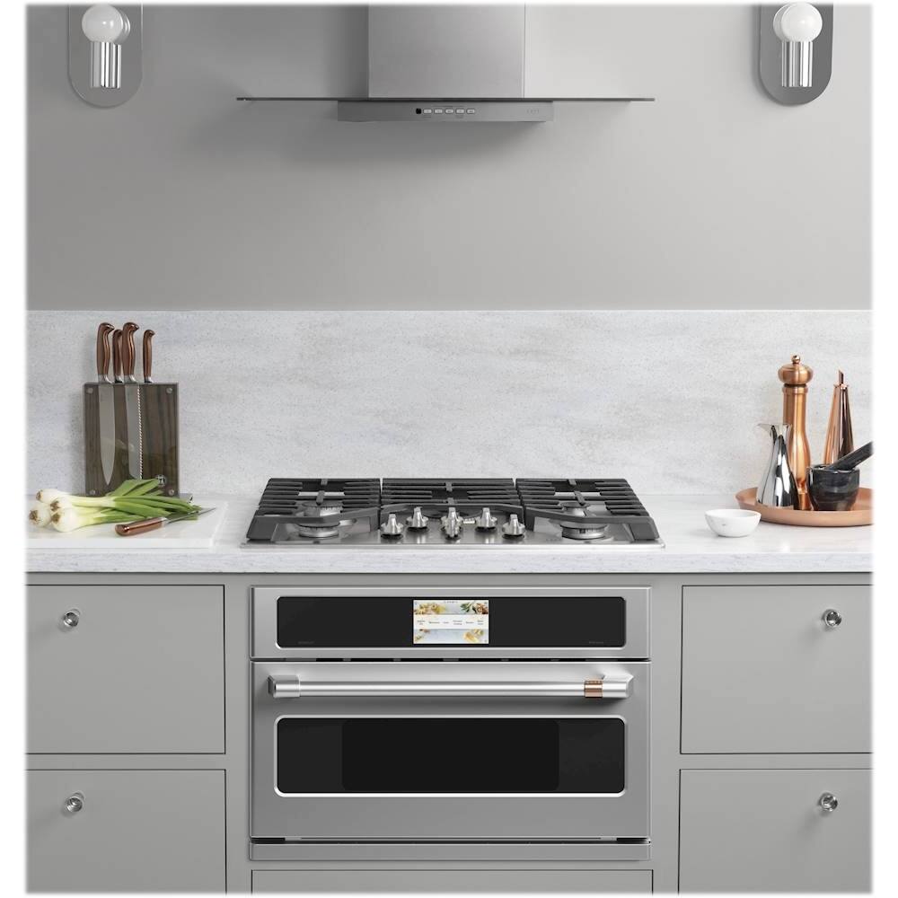 Alt View 13. Café - 30" Built-In Single Electric Convection Wall Oven with 120V Advantium Technology, Customizable - Stainless Steel.