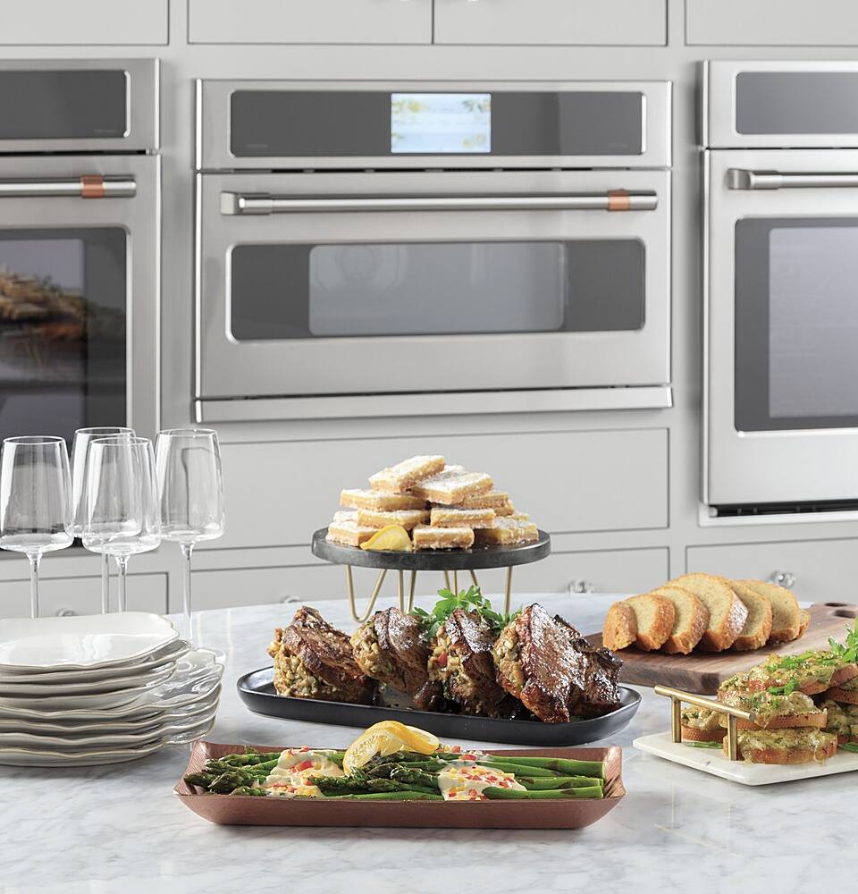 Alt View 19. Café - 30" Built-In Single Electric Convection Wall Oven with 120V Advantium Technology, Customizable - Stainless Steel.