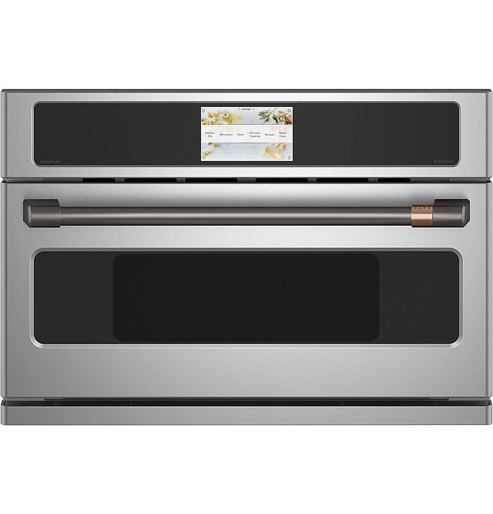 Alt View 39. Café - 30" Built-In Single Electric Convection Wall Oven with 120V Advantium Technology, Customizable - Stainless Steel.