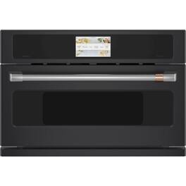 Café - 30" Built-In Single Electric Convection Wall Oven with 120V Advantium Technology, Customizable - Matte Black