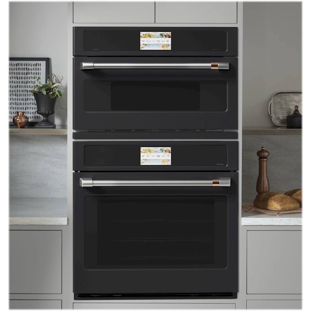 Alt View 13. Café - 30" Built-In Single Electric Convection Wall Oven with 120V Advantium Technology, Customizable - Matte Black.