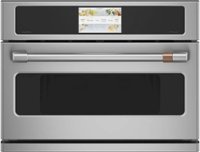 Café - 27" Built-In Single Electric Convection Wall Oven with 120V Advantium Technology, Customizable - Stainless Steel - Front_Zoom