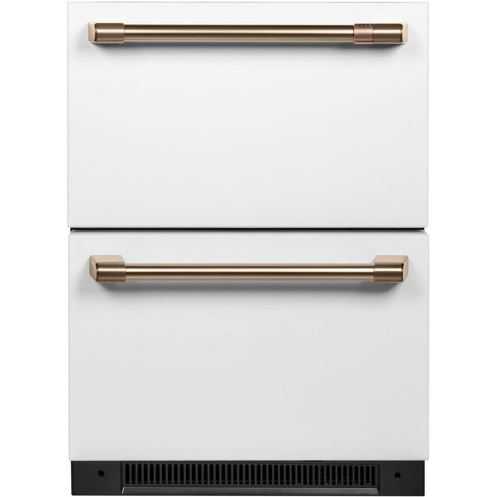 Café - 5.7 Cu. Ft. Built-In Dual-Drawer Refrigerator - Matte White