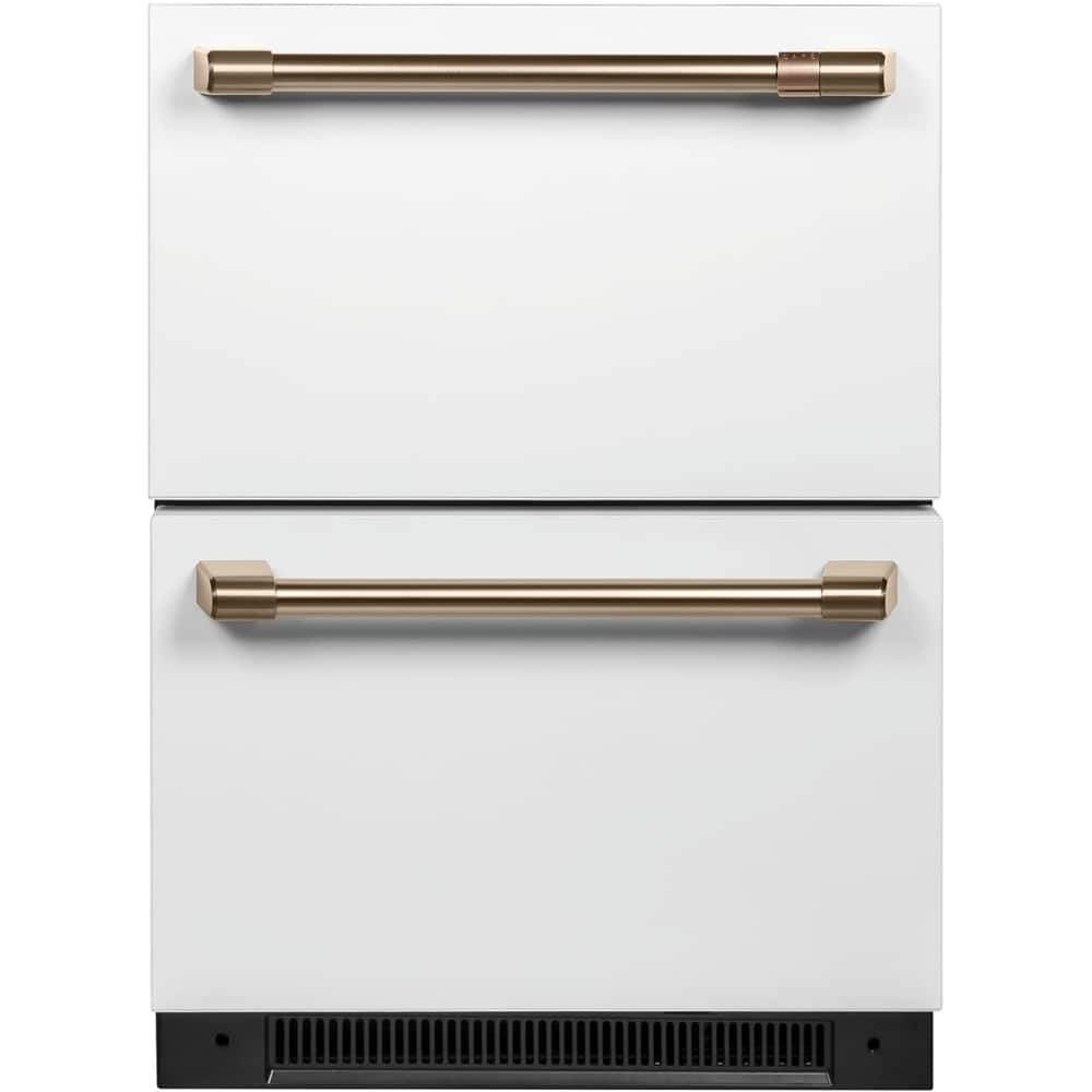 Café - 5.7 Cu. Ft. Built-In Dual-Drawer Refrigerator - Matte White