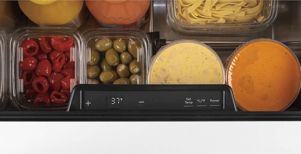 Alt View 15. Café - 5.7 Cu. Ft. Built-In Dual-Drawer Refrigerator - Matte White.