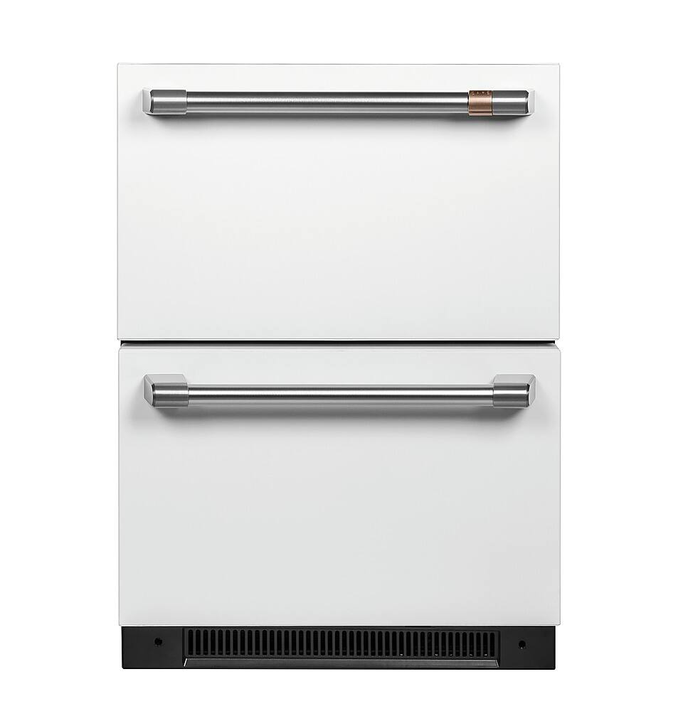 Alt View 21. Café - 5.7 Cu. Ft. Built-In Dual-Drawer Refrigerator - Matte White.