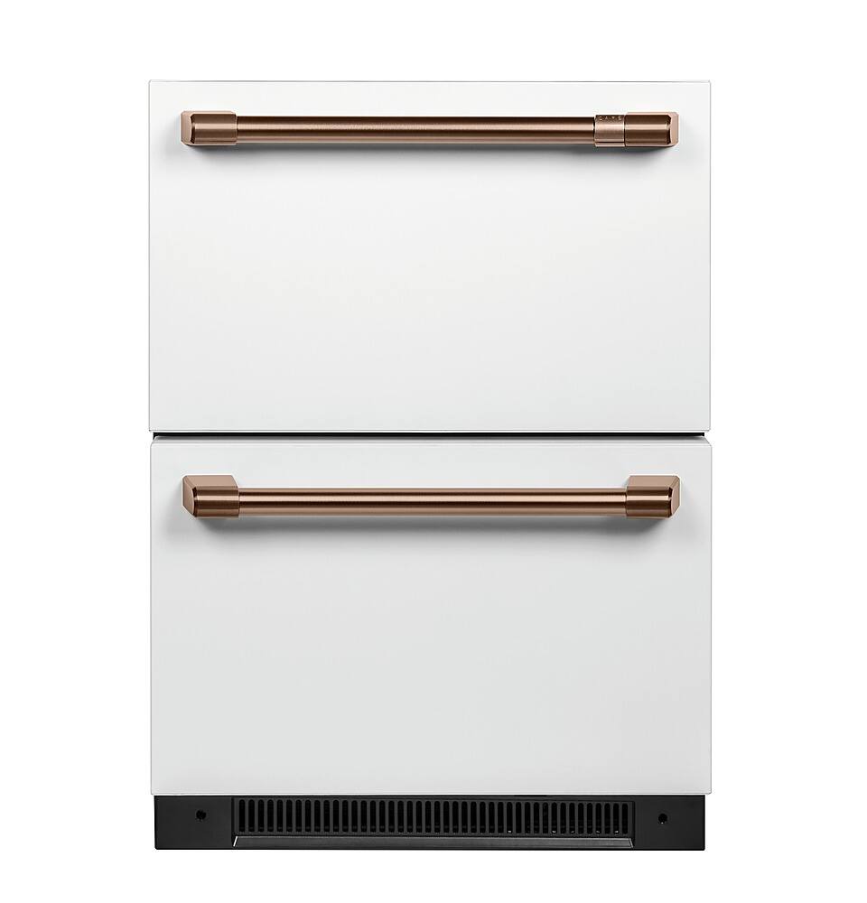 Alt View 22. Café - 5.7 Cu. Ft. Built-In Dual-Drawer Refrigerator - Matte White.