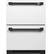 Alt View 23. Café - 5.7 Cu. Ft. Built-In Dual-Drawer Refrigerator - Matte White.