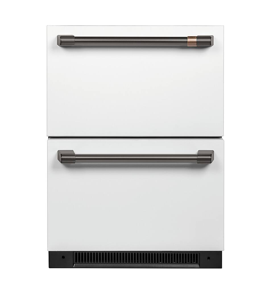 Alt View 25. Café - 5.7 Cu. Ft. Built-In Dual-Drawer Refrigerator - Matte White.