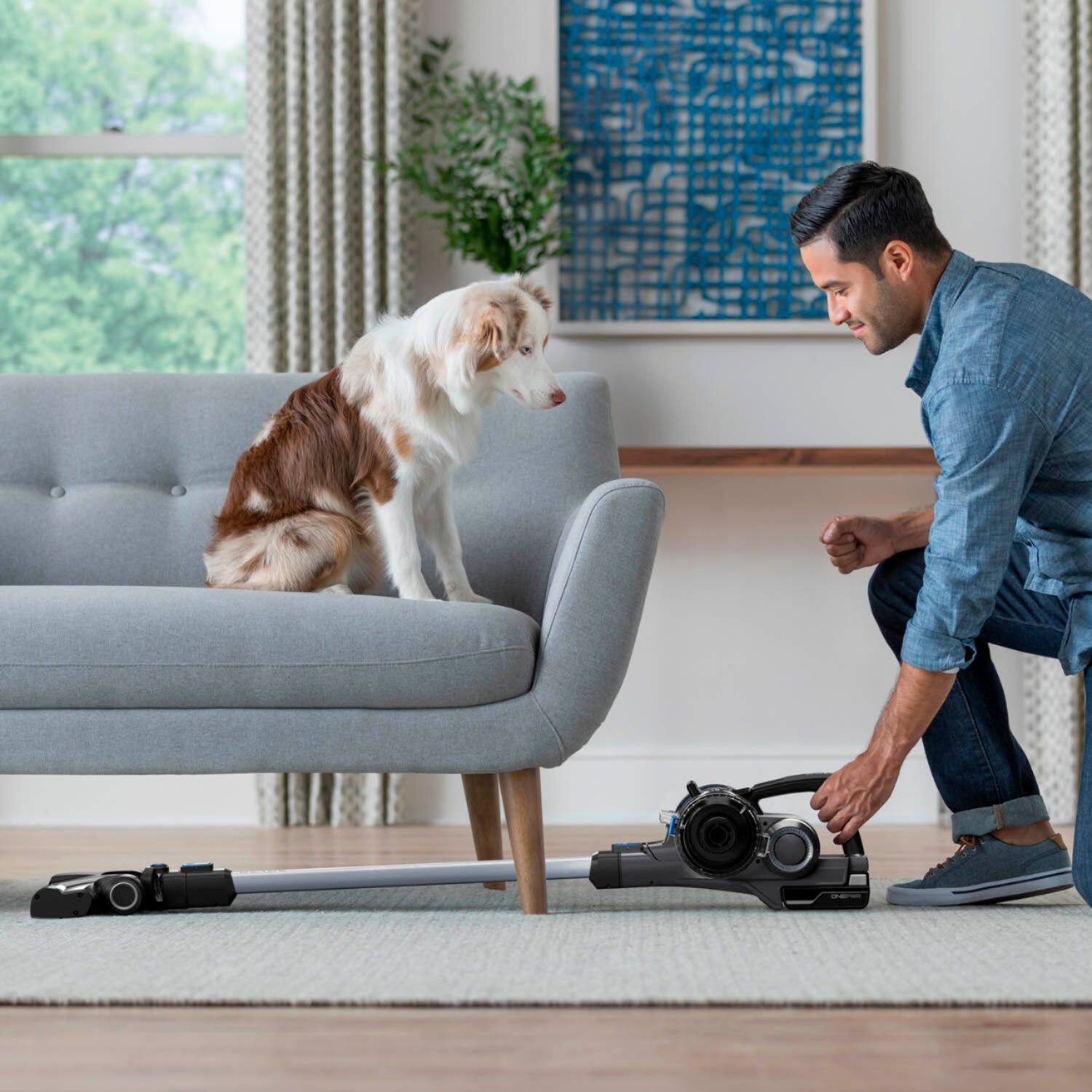 Alt View 15. Hoover - ONEPWR Blade+ Cordless Stick Vacuum - Gray.
