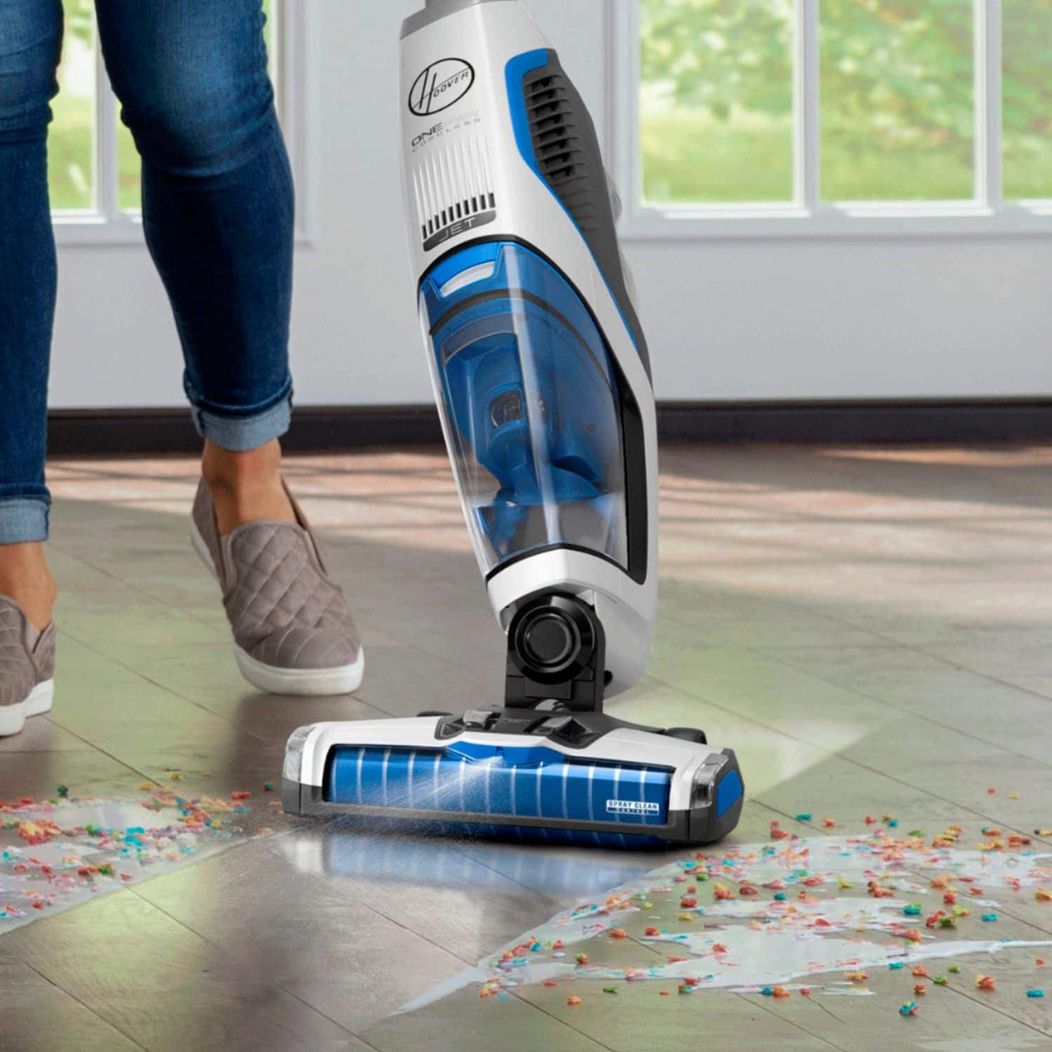 Alt View 11. Hoover - ONEPWR FloorMate Jet Hard Floor Cleaner/Wet Vacuum - White.