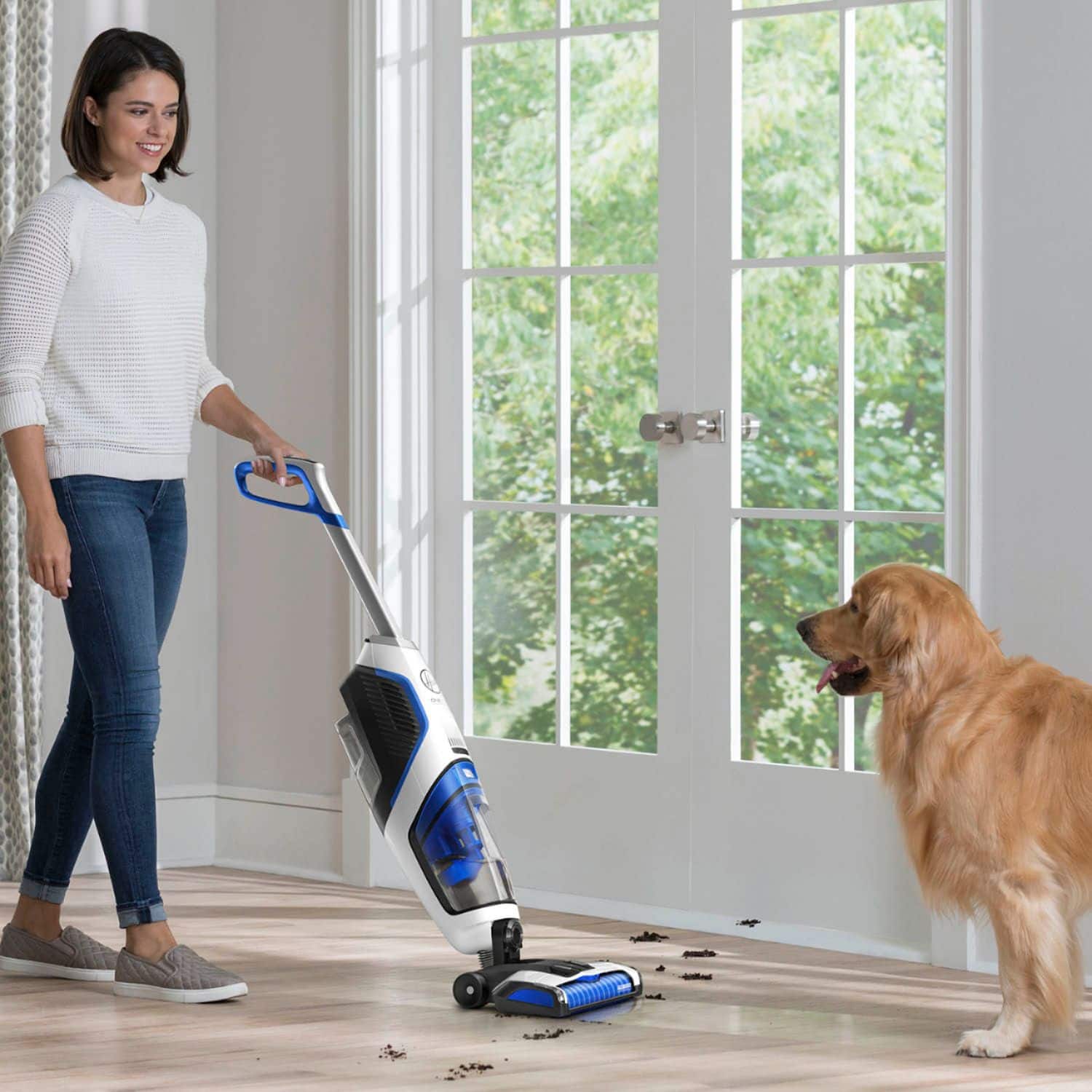 Alt View 15. Hoover - ONEPWR FloorMate Jet Hard Floor Cleaner/Wet Vacuum - White.