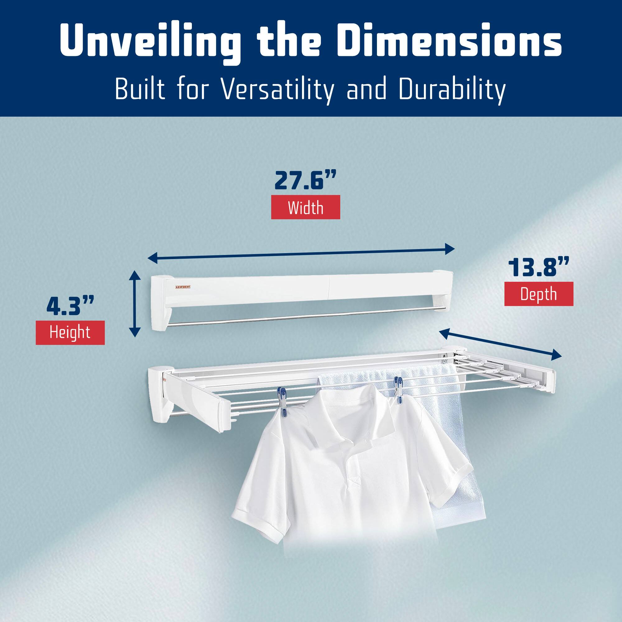 Unveiling the Dimensions  
Built for Versatility and Durability  
27.6" Width  
4.3" Height  
13.8" Depth