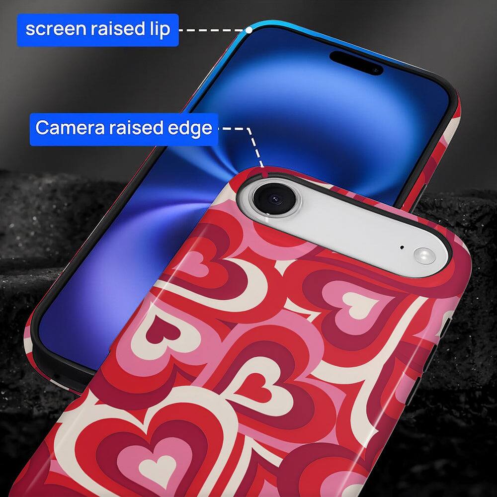 screen raised lip  
Camera raised edge