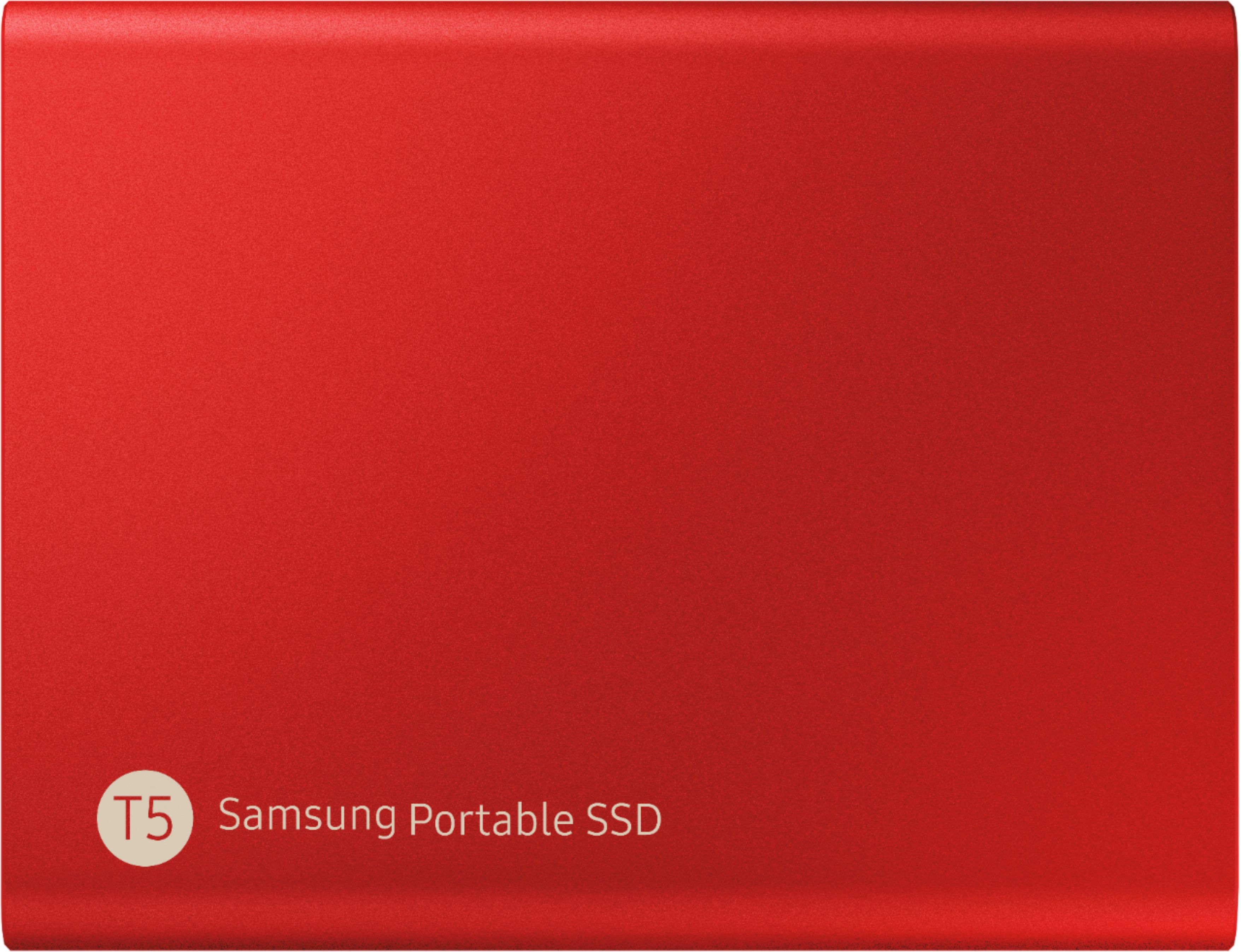 Luscious udtale hemmeligt Best Buy: Samsung T5 1TB External USB Type C Portable Solid State Drive  Metallic Red MU-PA1T0RWW