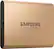 Angle. Samsung - T5 500GB External USB Type C Portable Solid State Drive - Rose Gold.